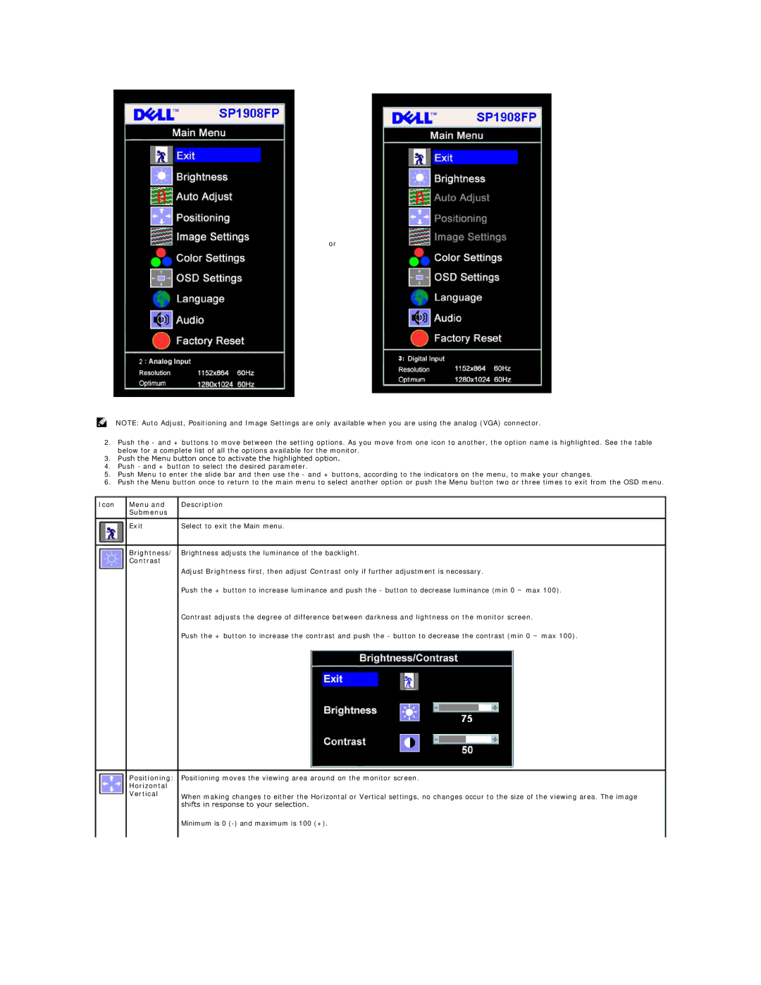 Dell SP1908FP manual 