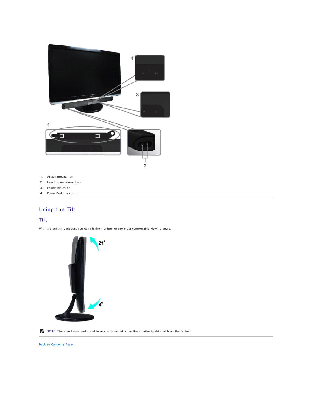 Dell SR2220L appendix Using the Tilt 