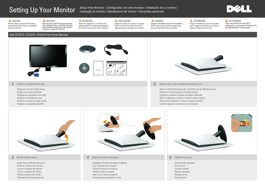 Dell ST2210, ST2410, ST2310 manual 