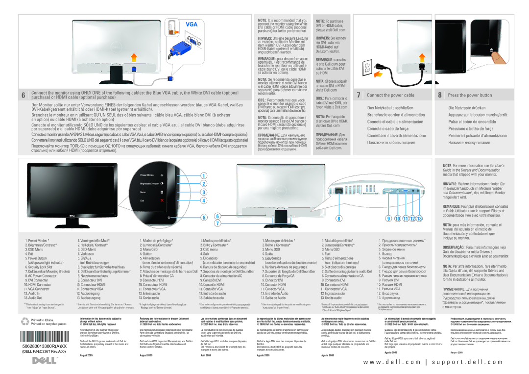 Dell ST2310, ST2410, ST2210 manual 