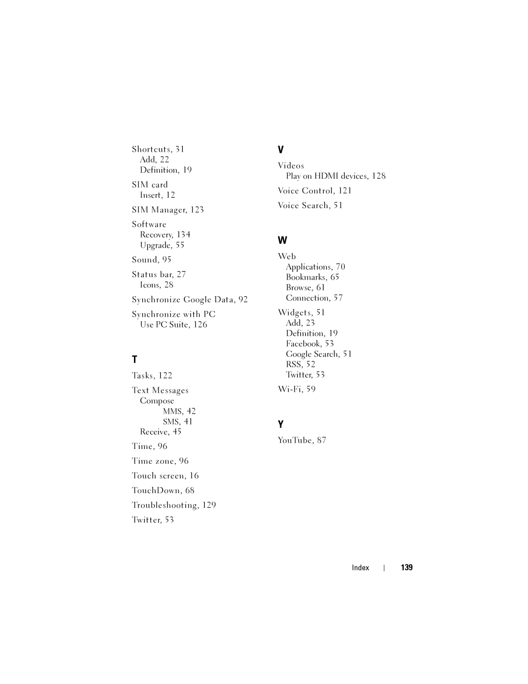 Dell Streak user manual 139 