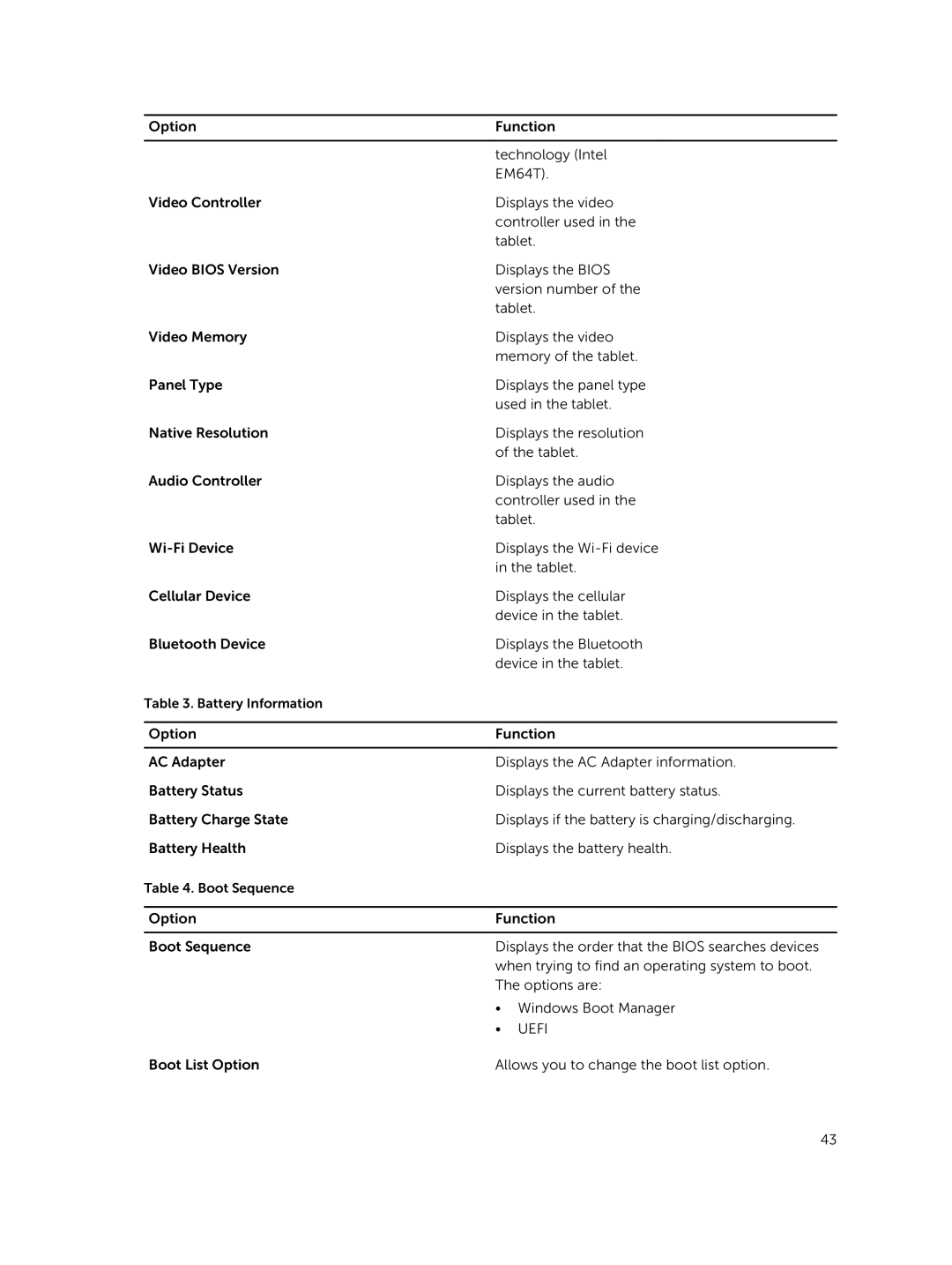 Dell T07G manual Uefi 