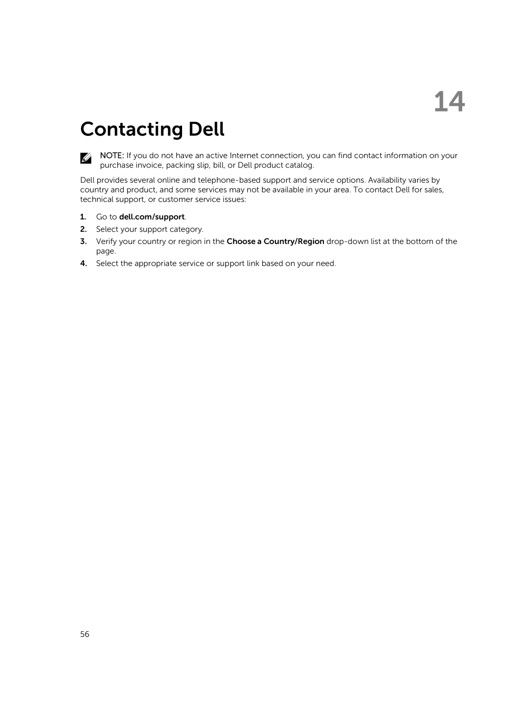 Dell T07G manual Contacting Dell 