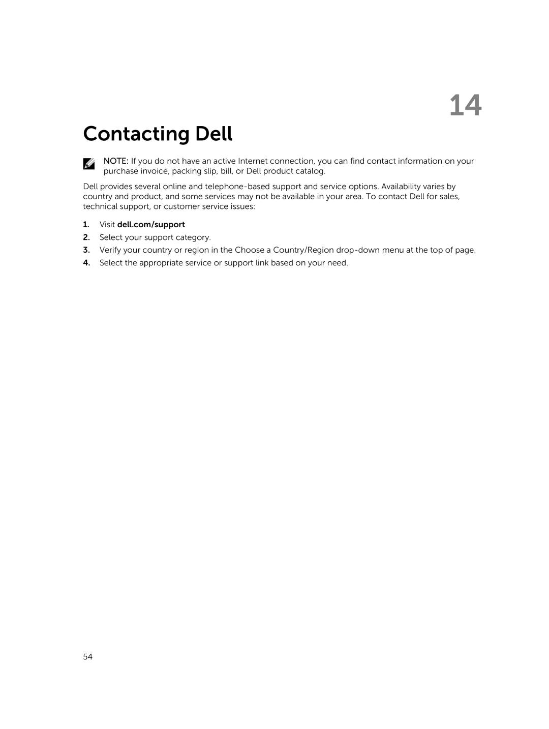 Dell T07G manual Contacting Dell 