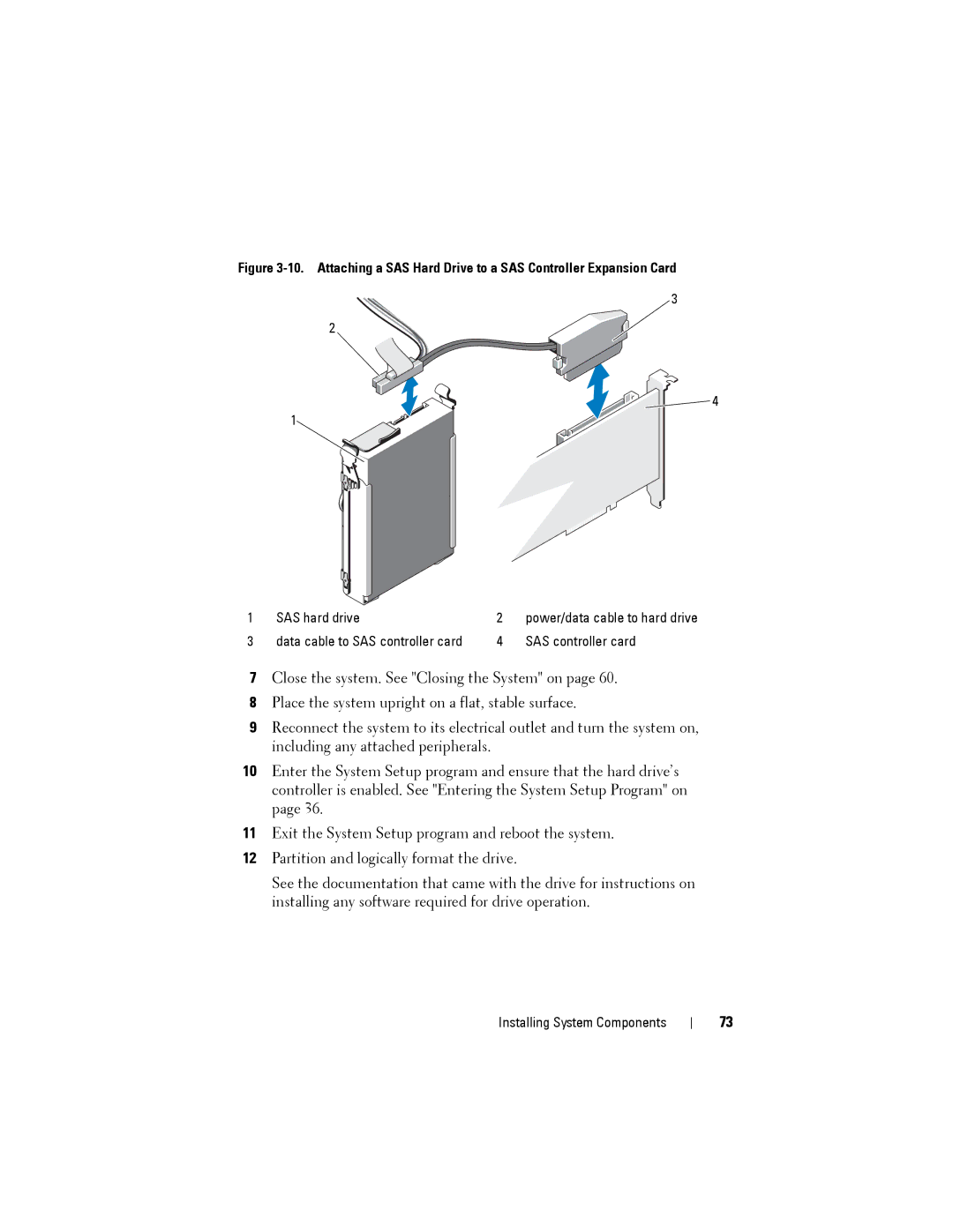 Dell T110 II owner manual SAS hard drive 