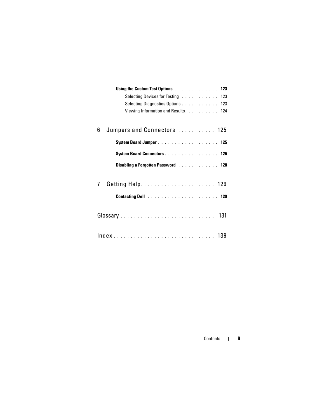 Dell T110 owner manual Jumpers and Connectors, Disabling a Forgotten Password 