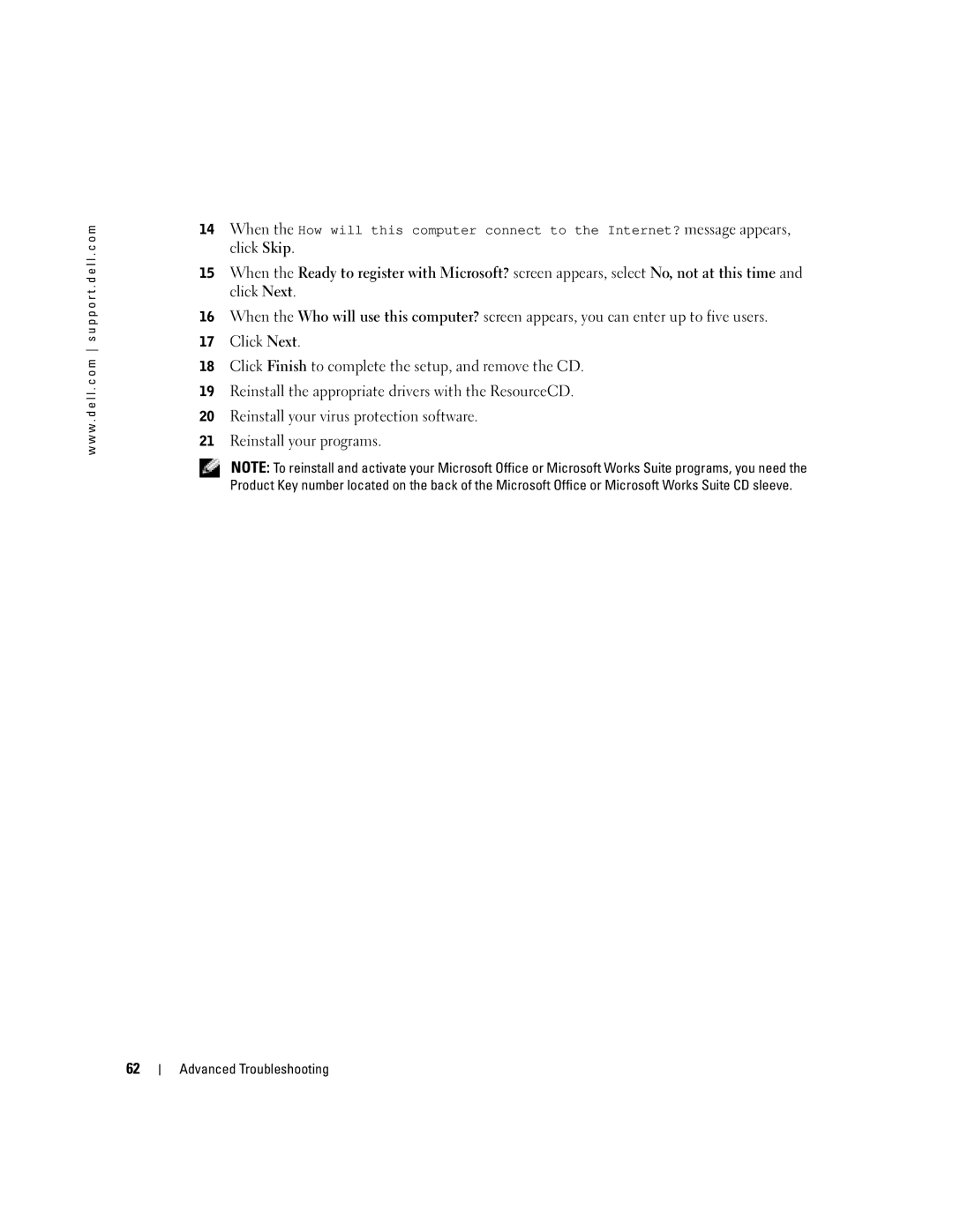 Dell T2310 manual Advanced Troubleshooting 