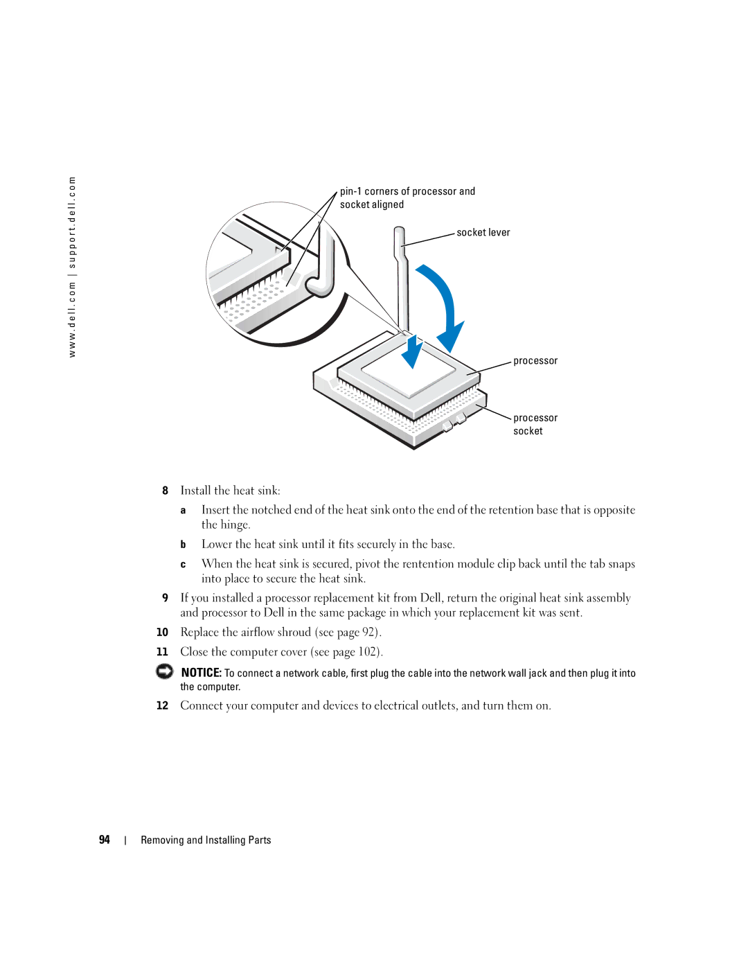 Dell T2310 manual Processor socket 