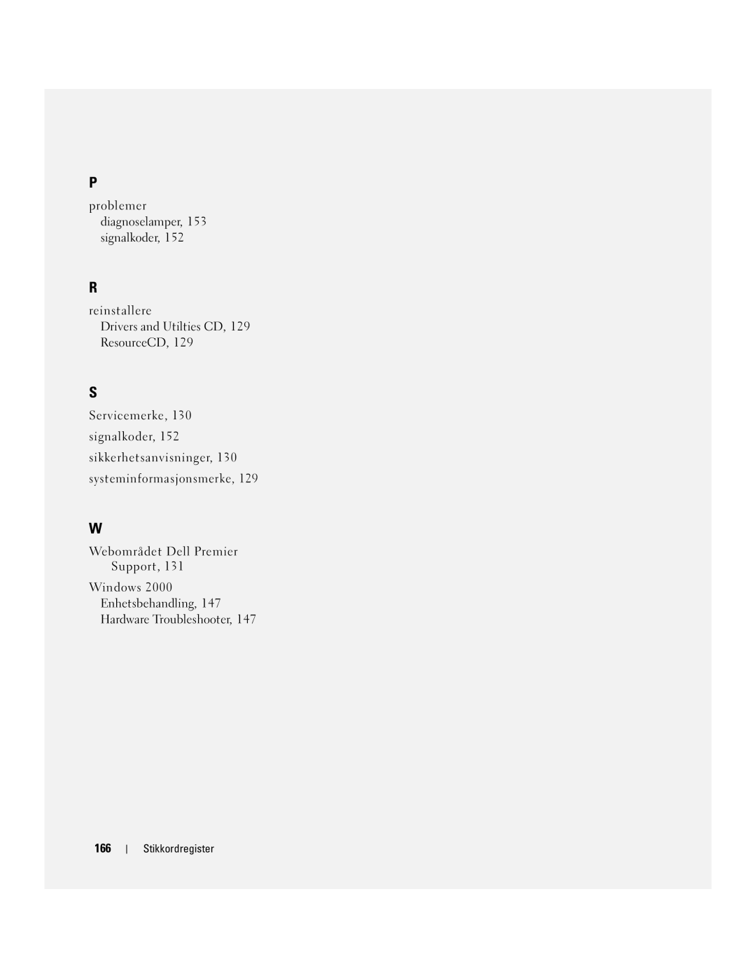 Dell T3913 manual Systeminformasjonsmerke 