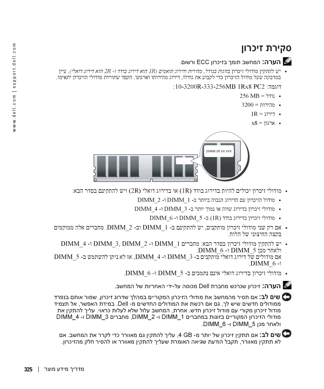 Dell T3913 manual ןורכיז תריקס 