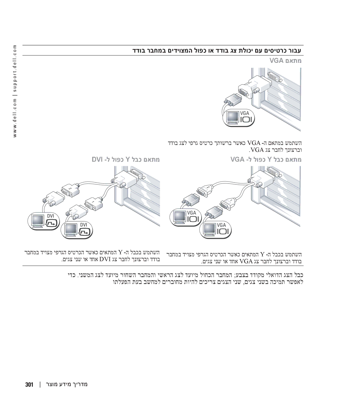 Dell T3913 manual Vga םאתמ 