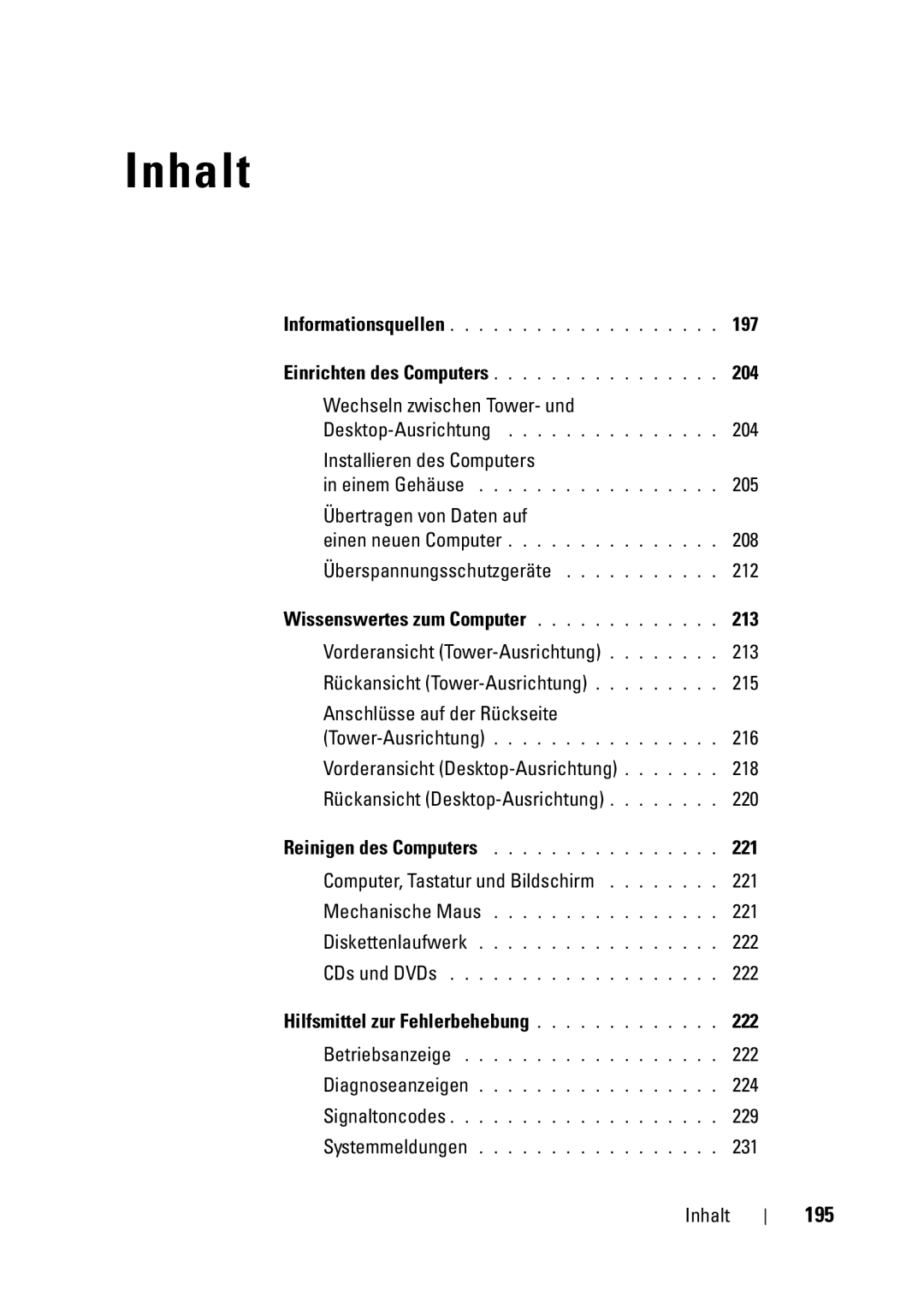 Dell T5400 manual 195 