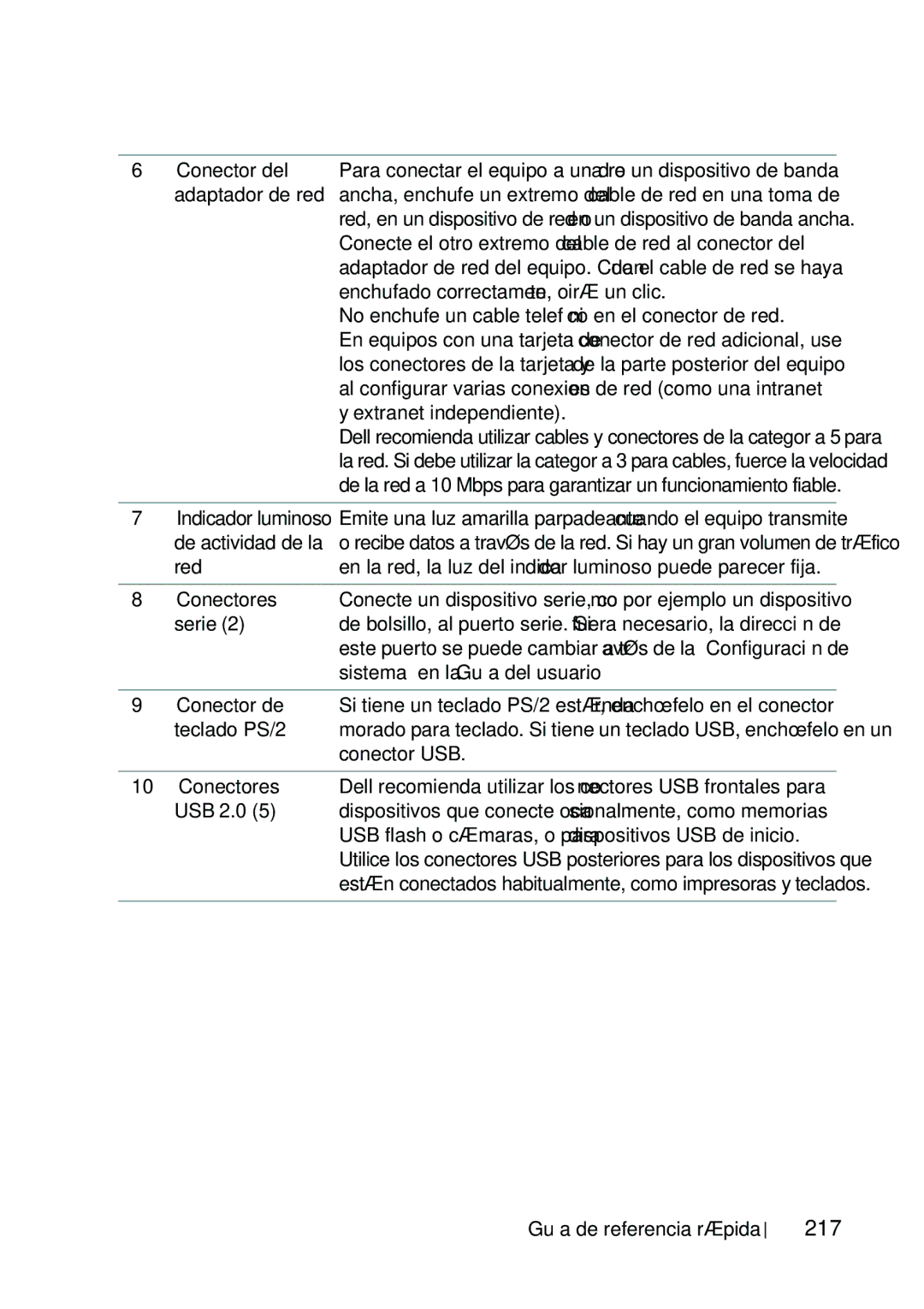 Dell T5400 manual 217 