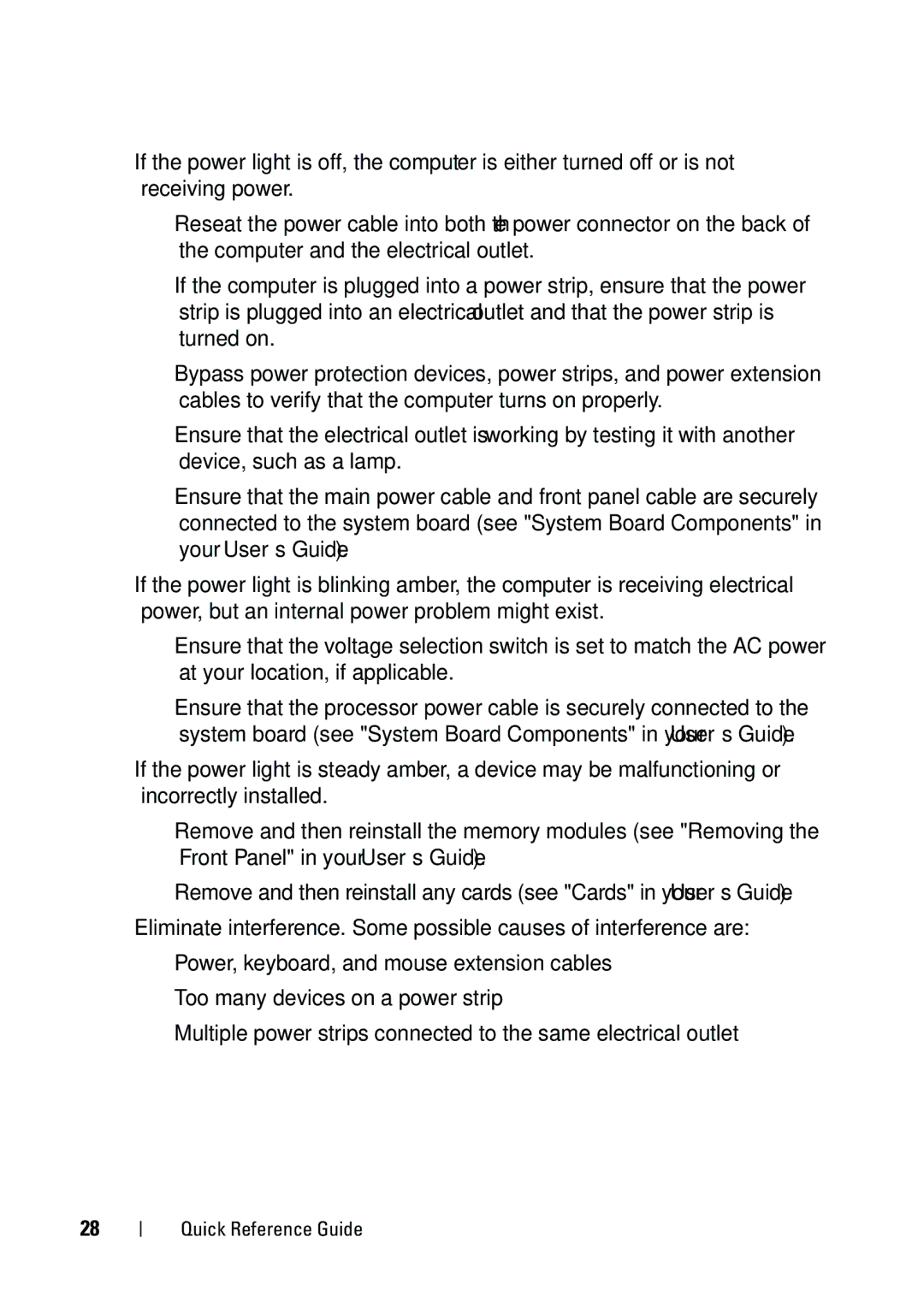 Dell T5400 manual Quick Reference Guide 