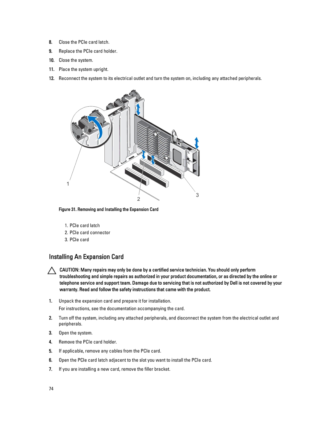 Dell T620 owner manual Installing An Expansion Card, Removing and Installing the Expansion Card 