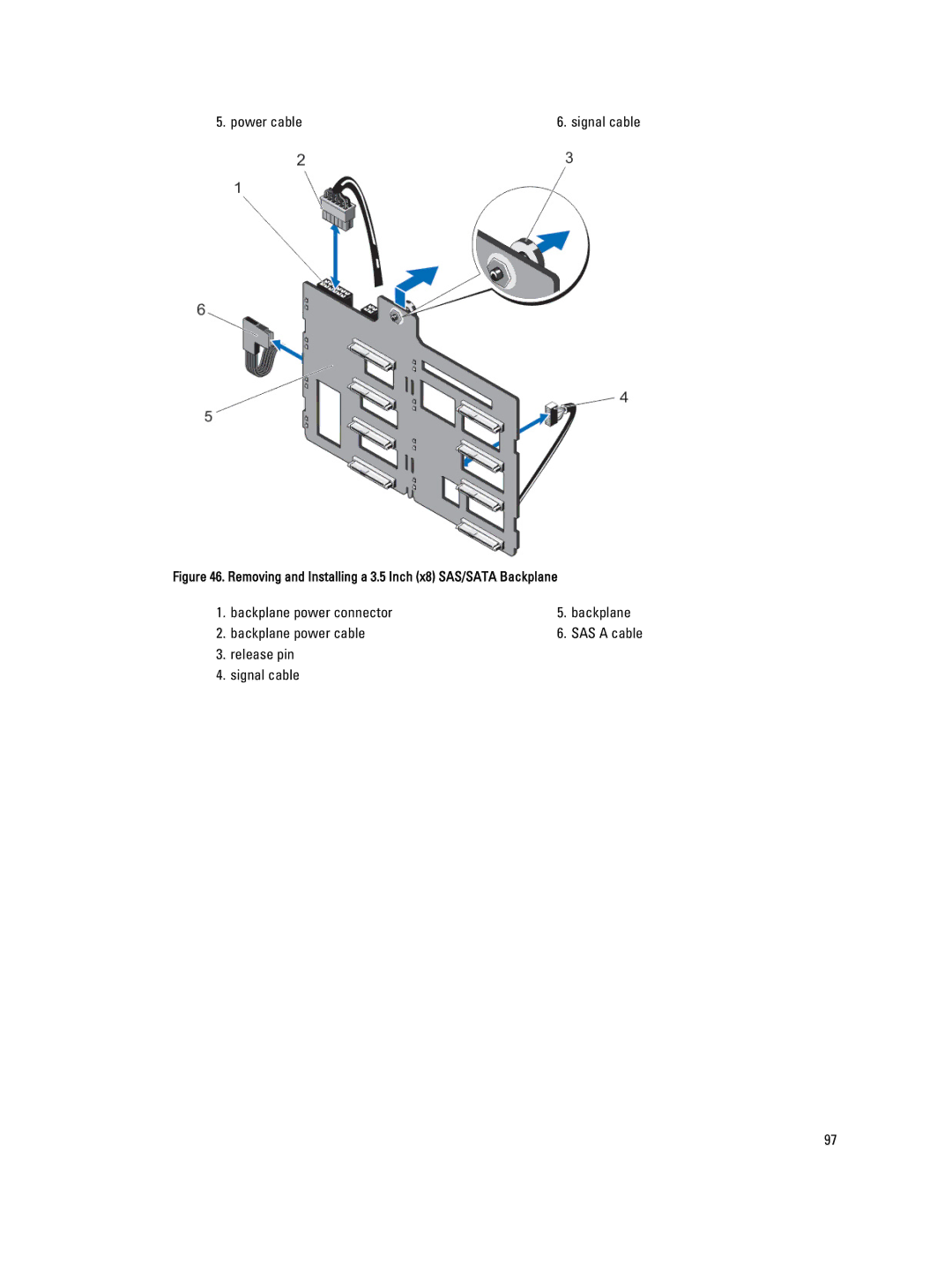 Dell T620 owner manual Power cable 