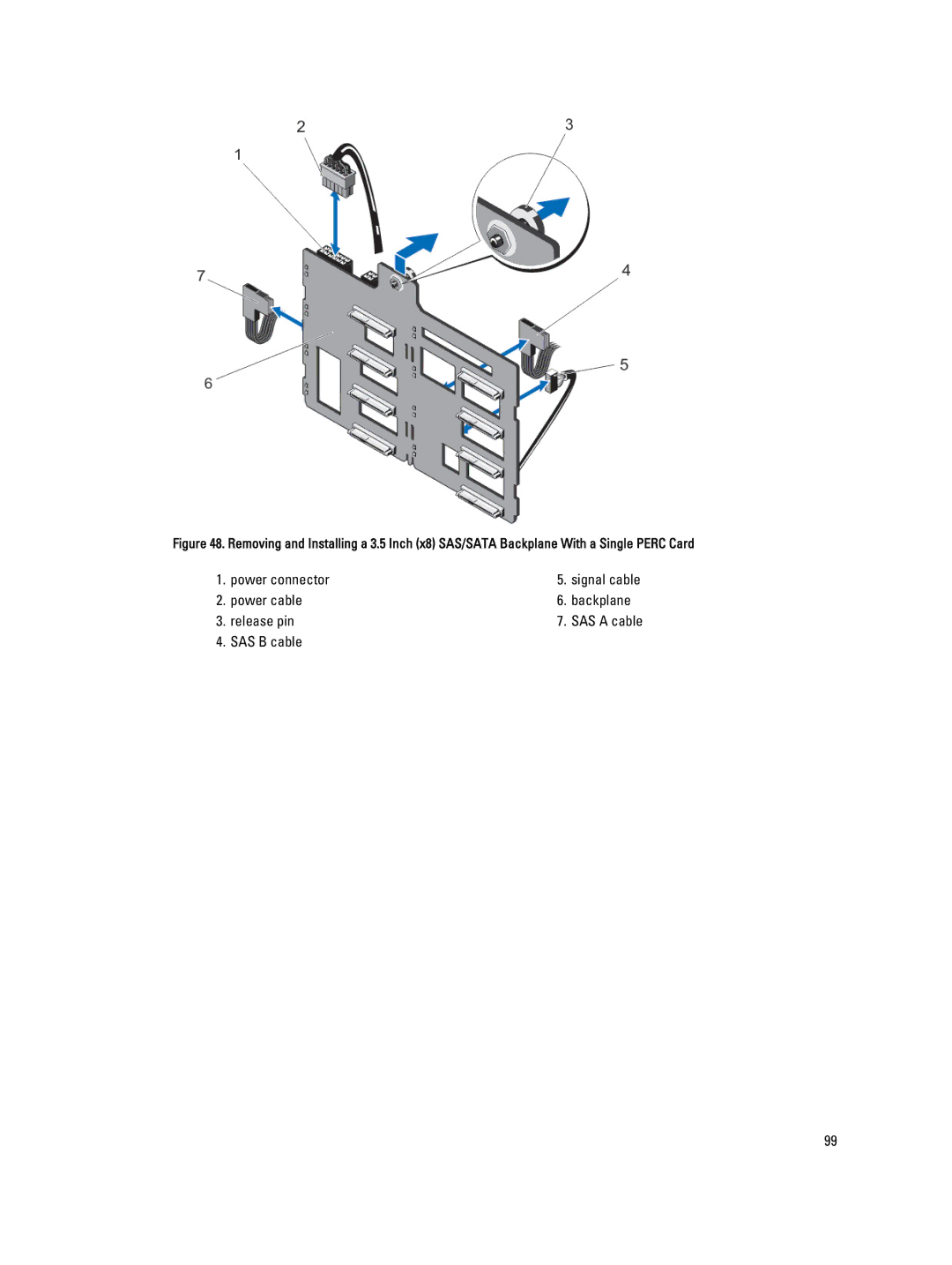 Dell T620 owner manual Power connector 