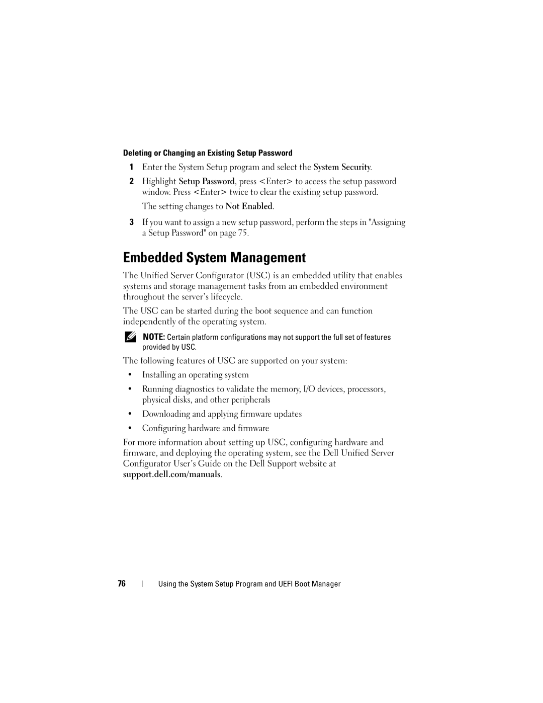 Dell T710 owner manual Embedded System Management 