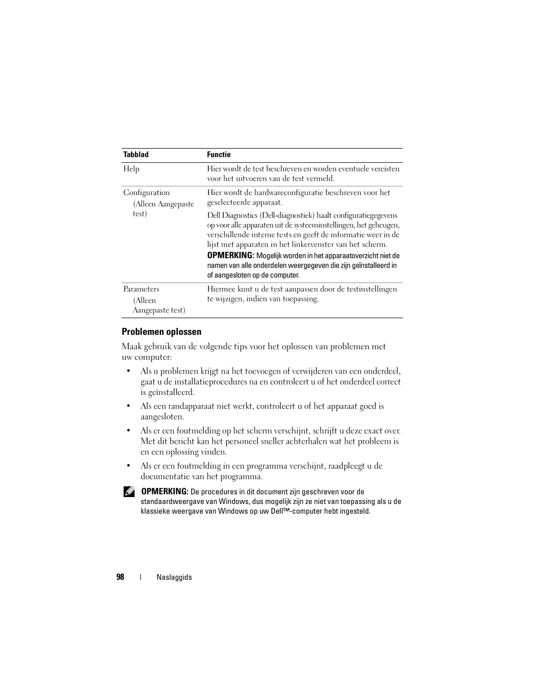 Dell T7400, HR707 Problemen oplossen, Lijst met apparaten in het linkervenster van het scherm, Aangesloten op de computer 