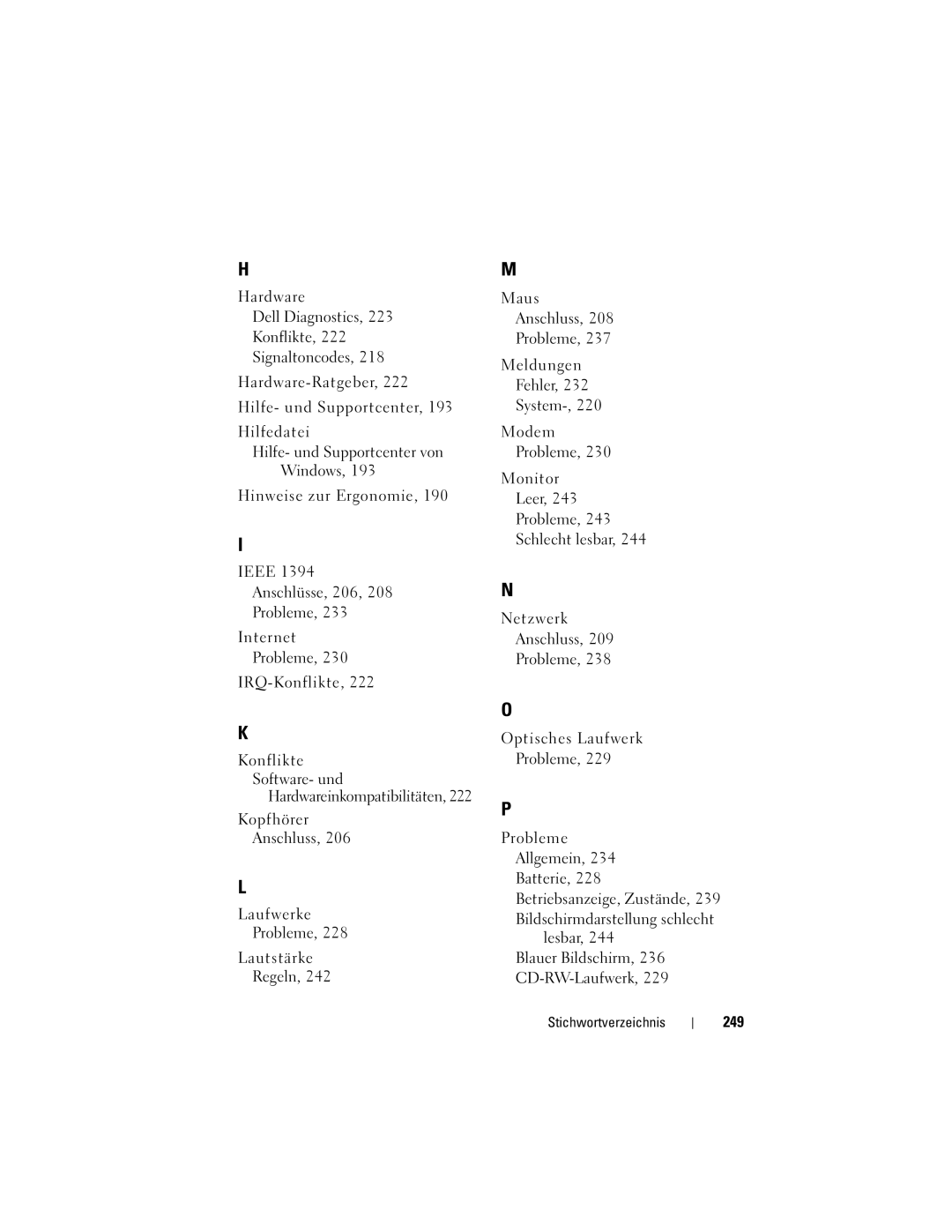 Dell T7400 manual 249 