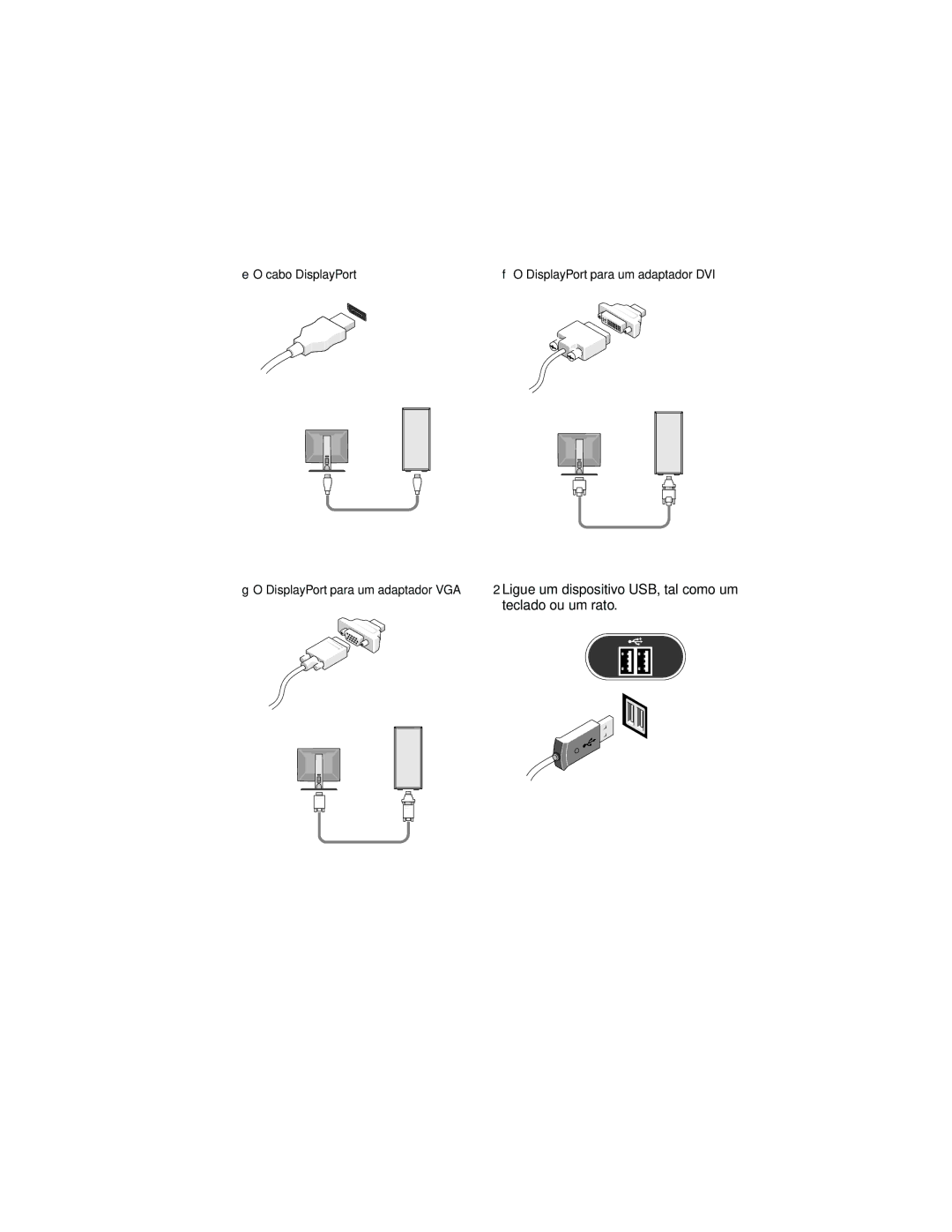 Dell T7500n manual Ligue um dispositivo USB, tal como um 