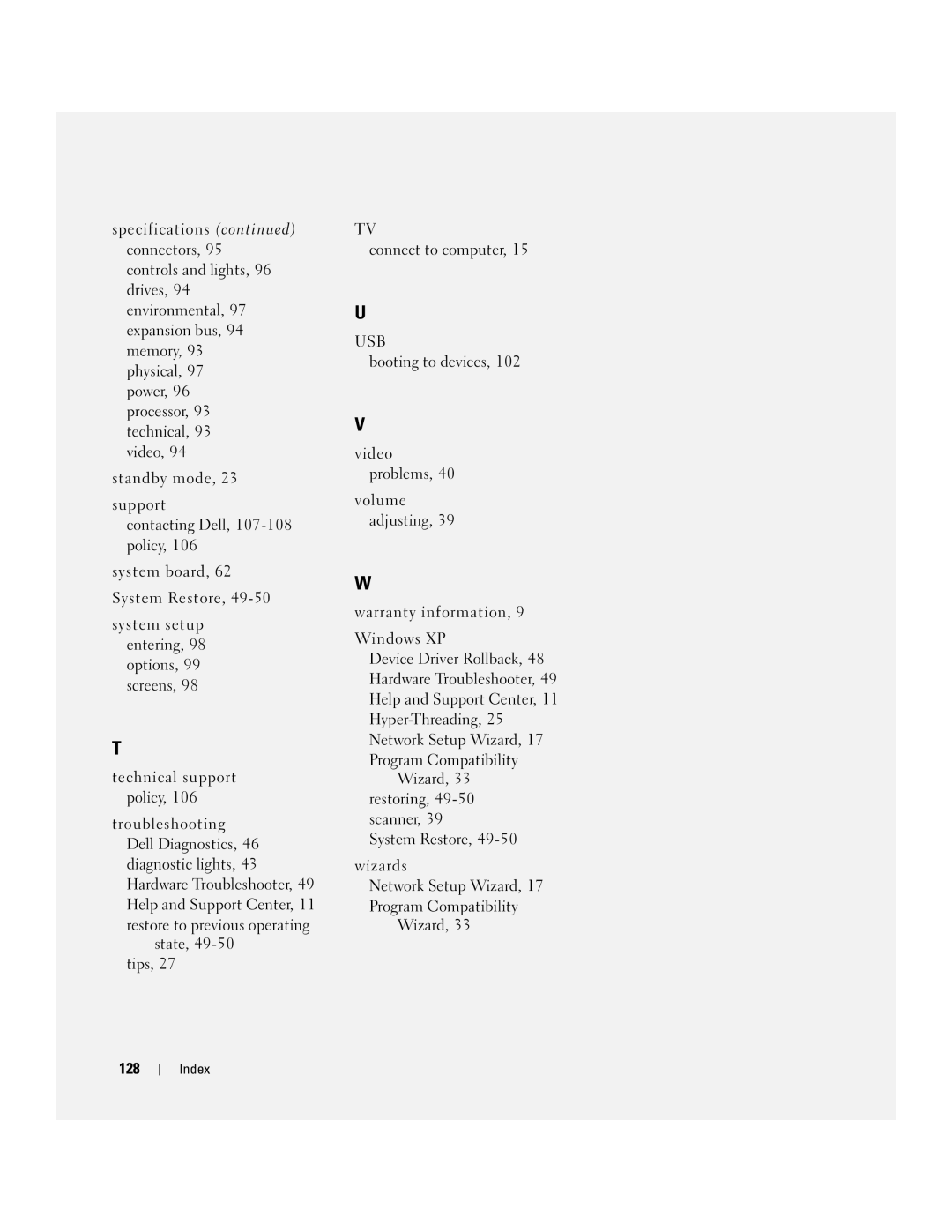 Dell T8243, DHP manual Usb 