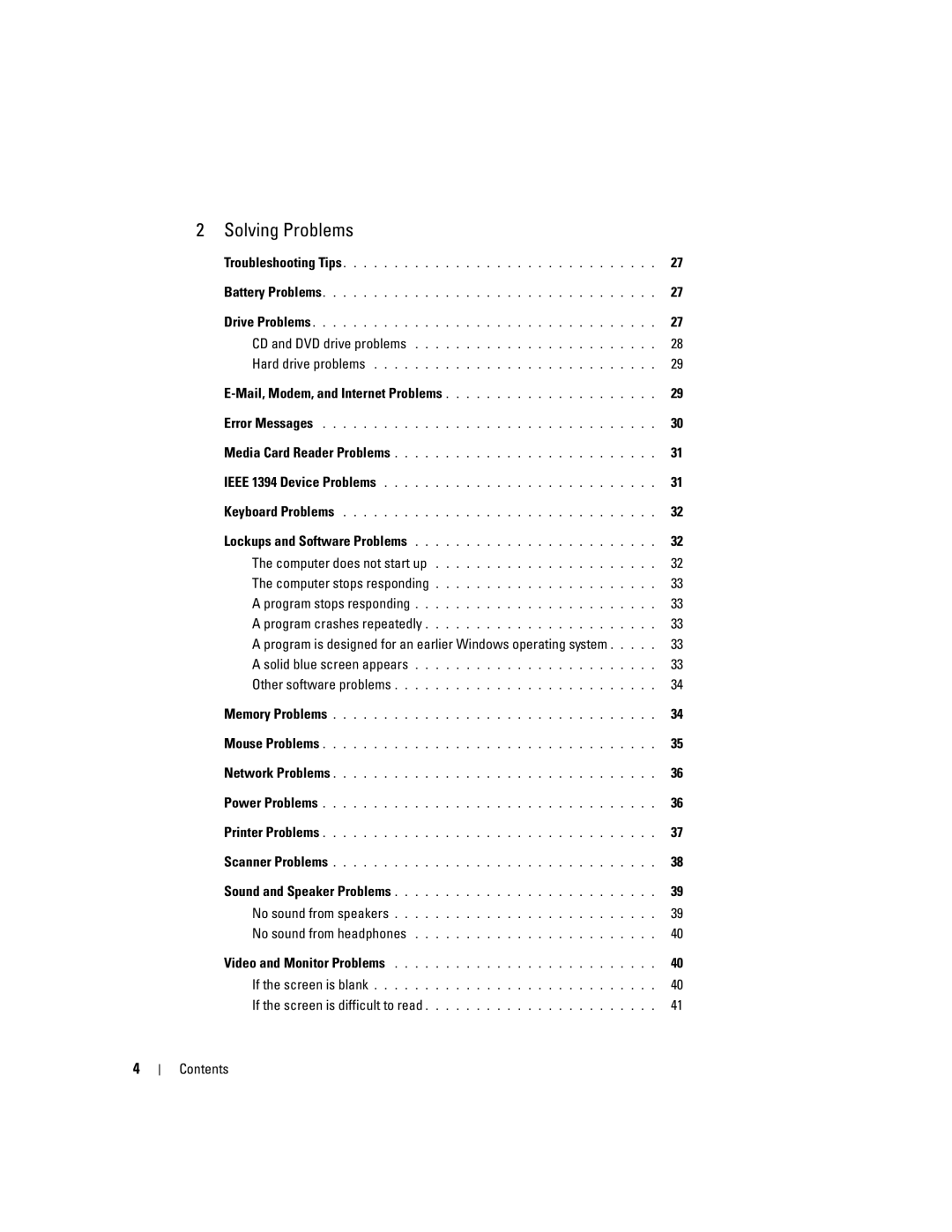 Dell T8243, DHP manual Solving Problems 