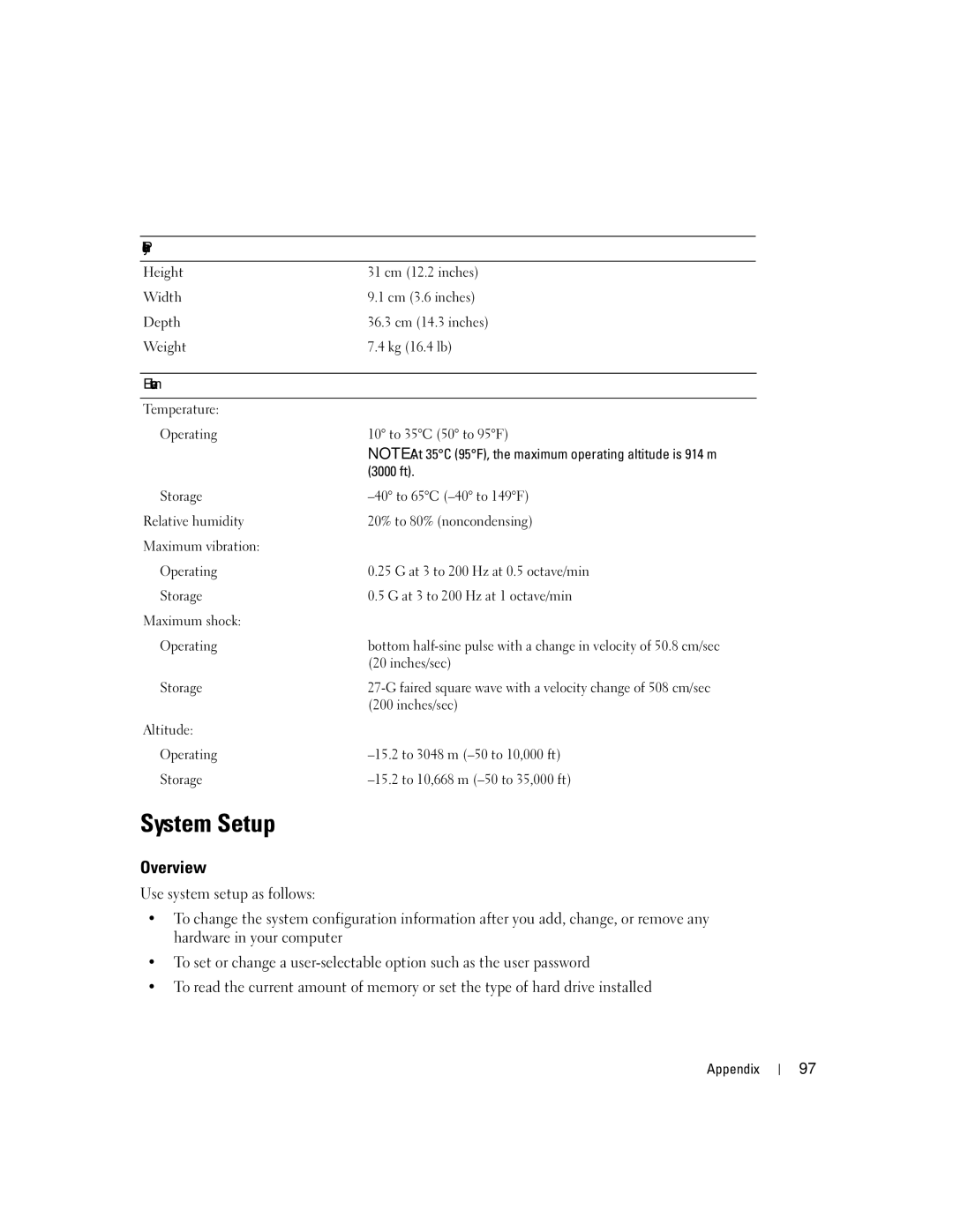 Dell DHP, T8243 manual System Setup, Overview 