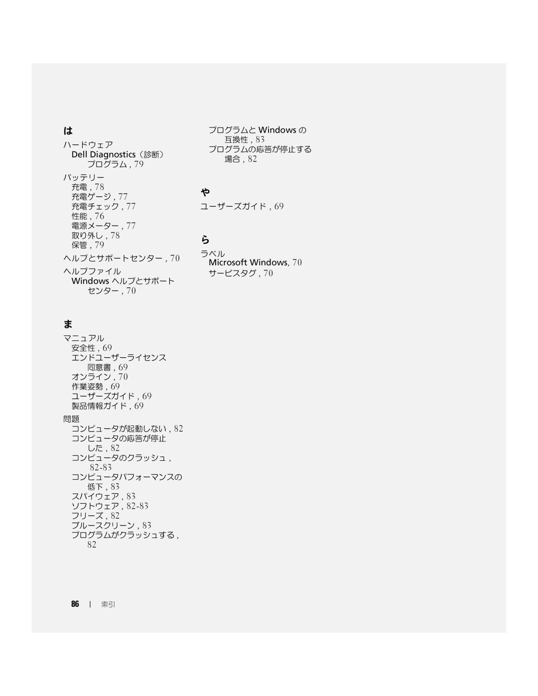 Dell TD010 manual 82-83, Microsoft Windows 