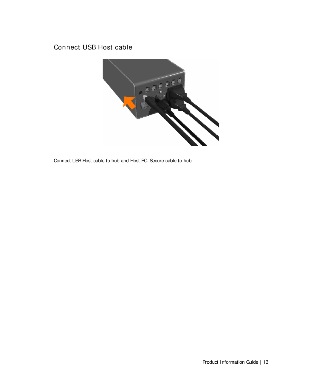 Dell TF661 manual Connect USB Host cable 