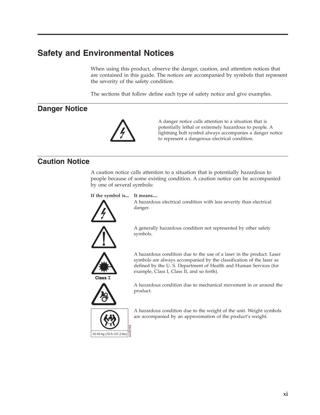 Dell TL2000 manual Safety and Environmental Notices, If the symbol is It means 