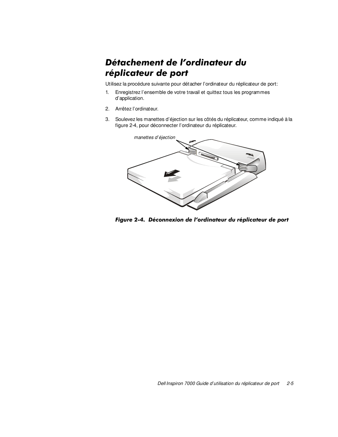 Dell TSR9C manual PWDFKHPHQWGHO·RUGLQDWHXUGX UpSOLFDWHXUGHSRUW 