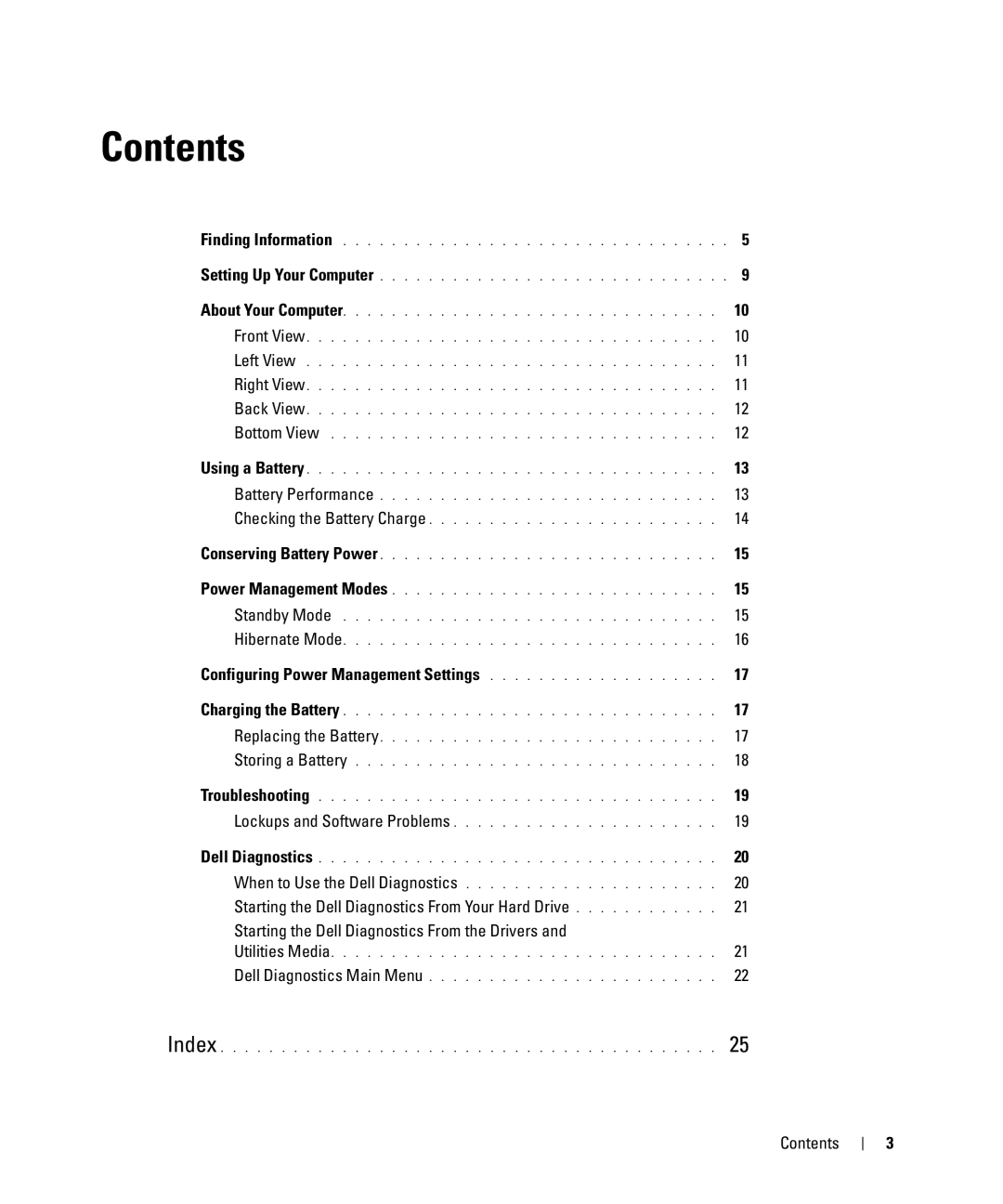 Dell TX419 manual Contents 