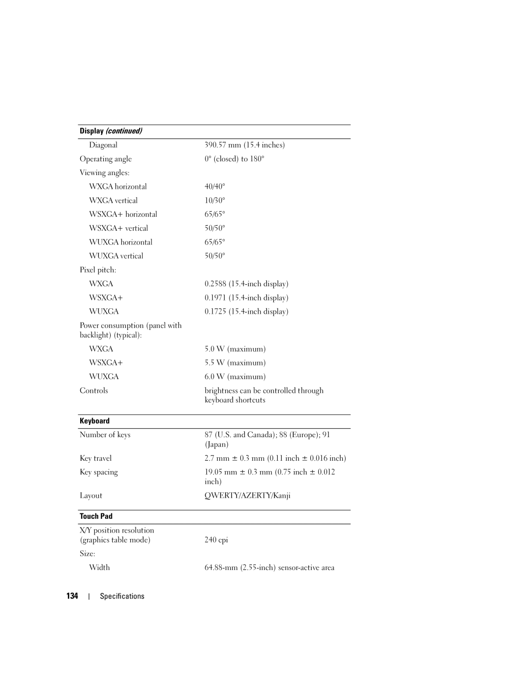 Dell TX453 manual 134 