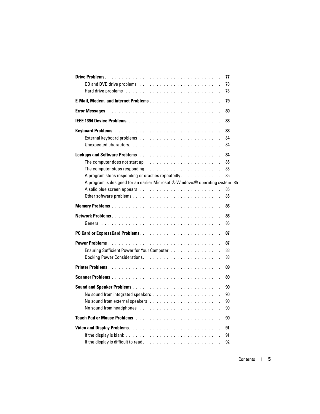 Dell TX453 manual Program stops responding or crashes repeatedly, Ensuring Sufficient Power for Your Computer 