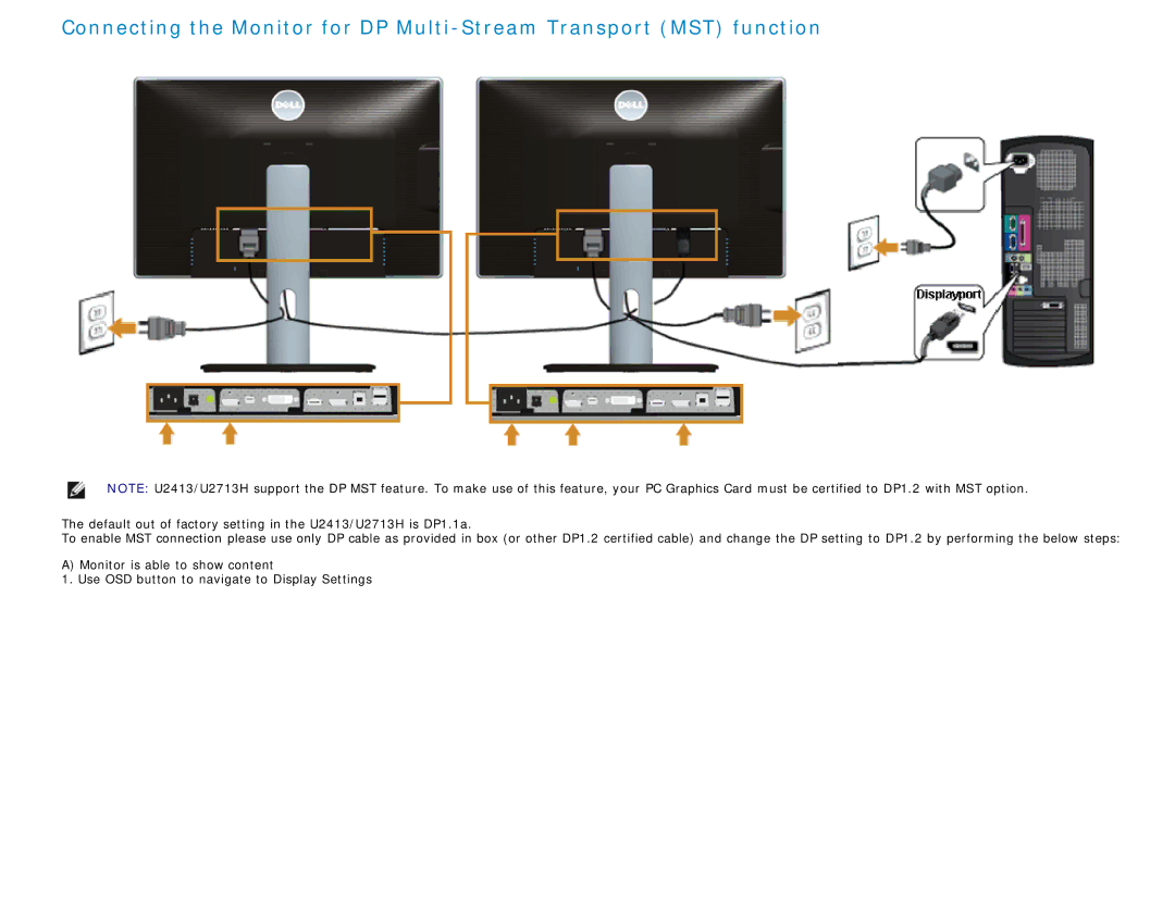 Dell U2713H, U2413 manual 