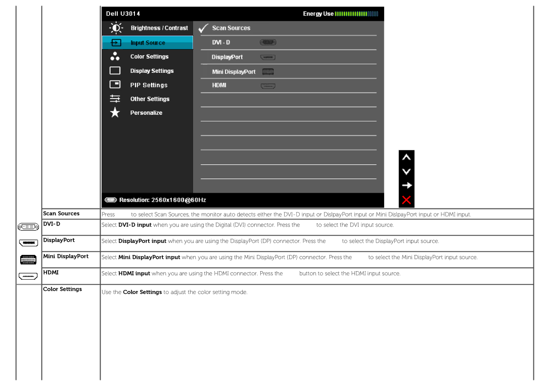 Dell U3014 manual 