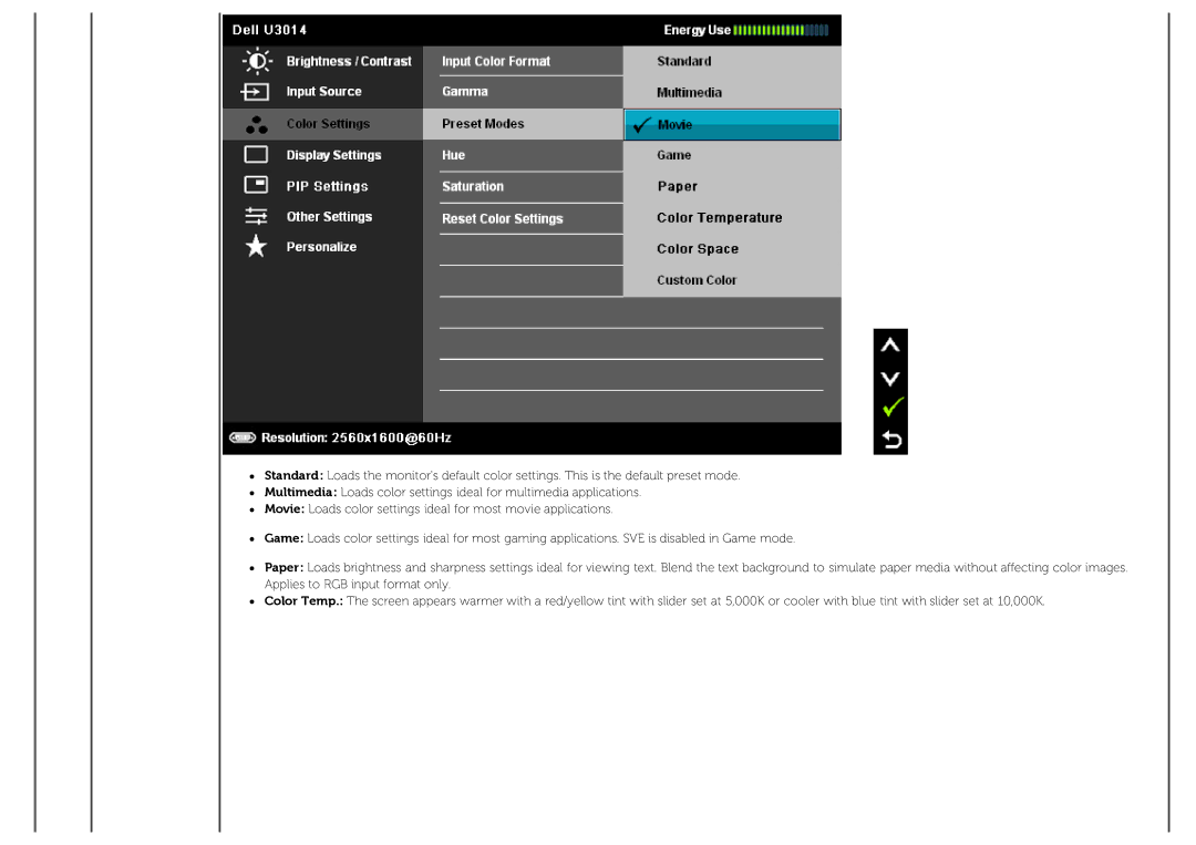 Dell U3014 manual 