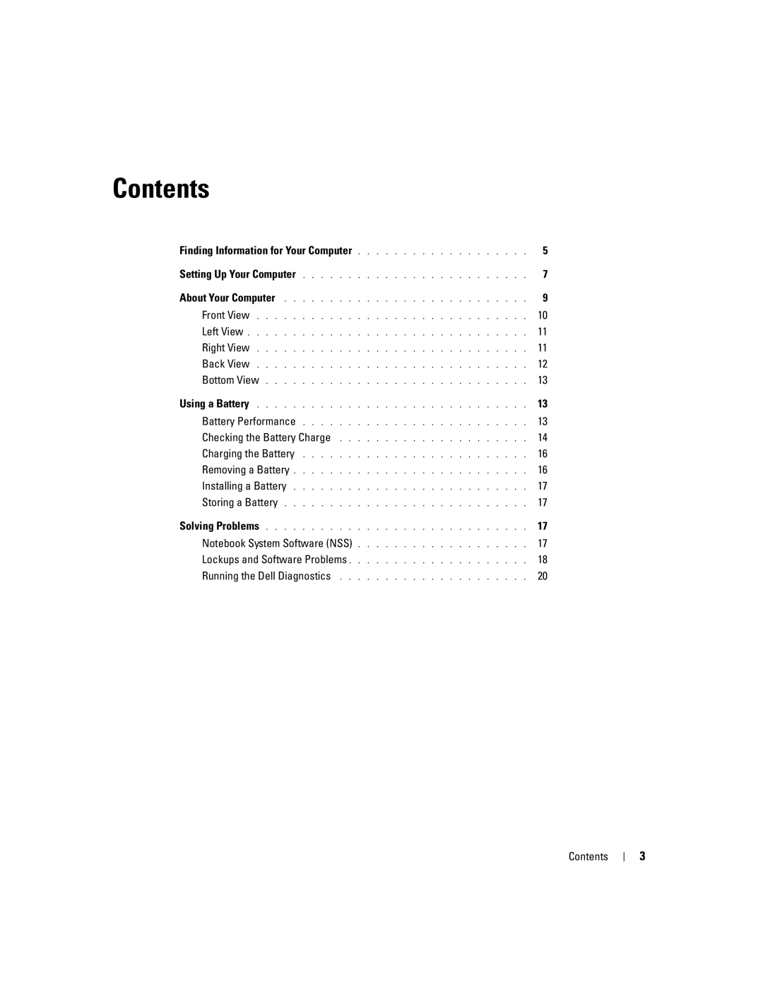 Dell U4803 manual Contents 