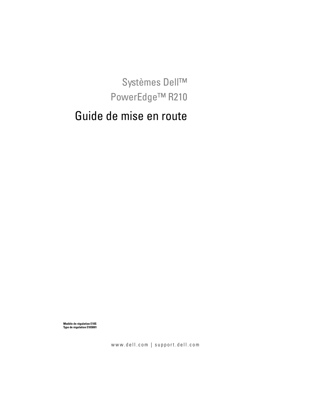 Dell U499M, E10S001 manual Guide de mise en route 