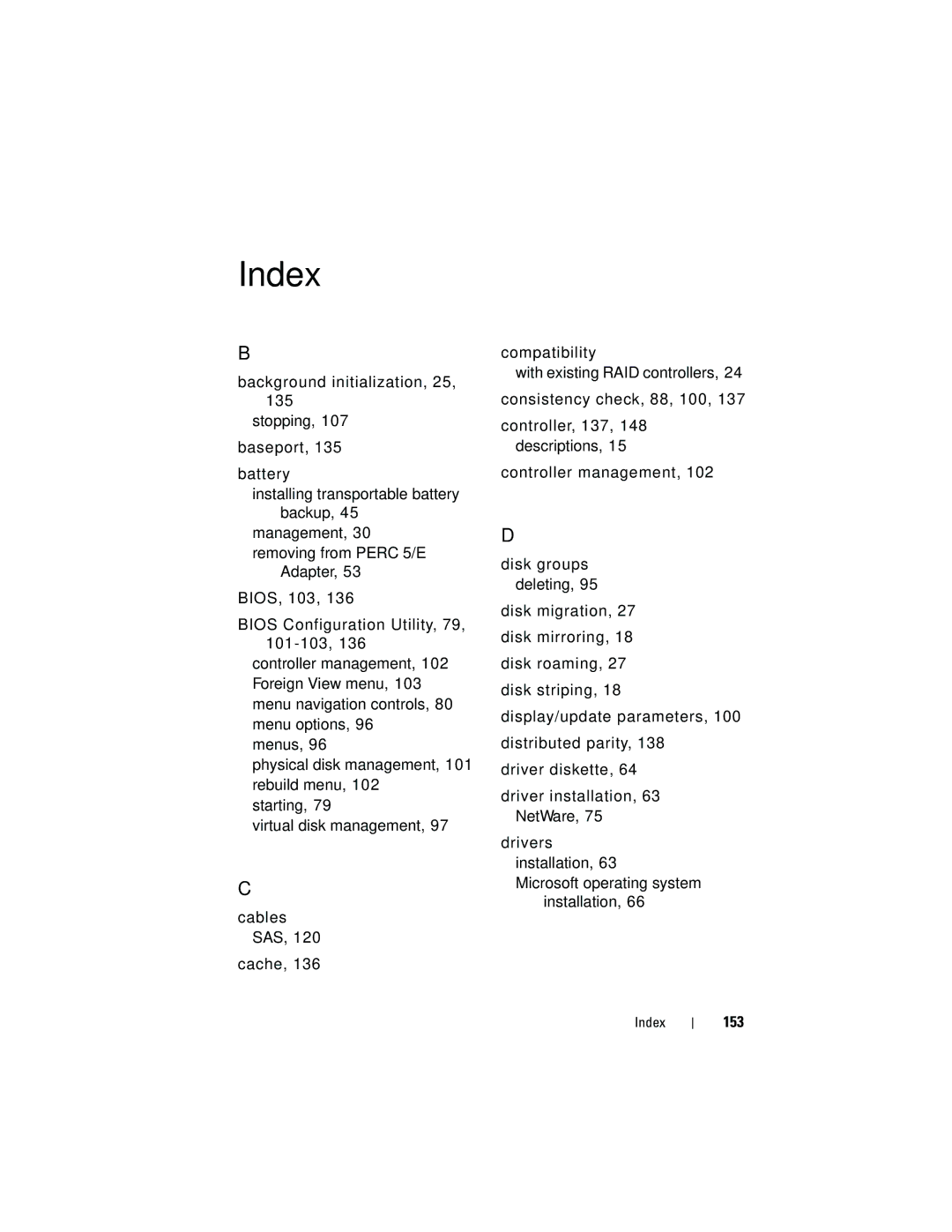 Dell UCP-61, UCC-60, UCP-60 manual 153, Index 