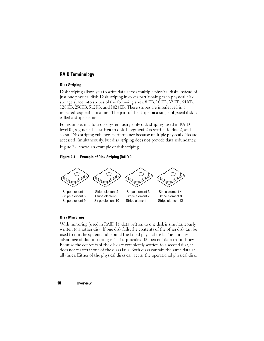 Dell UCP-61, UCC-60, UCP-60 manual RAID Terminology, Disk Mirroring 