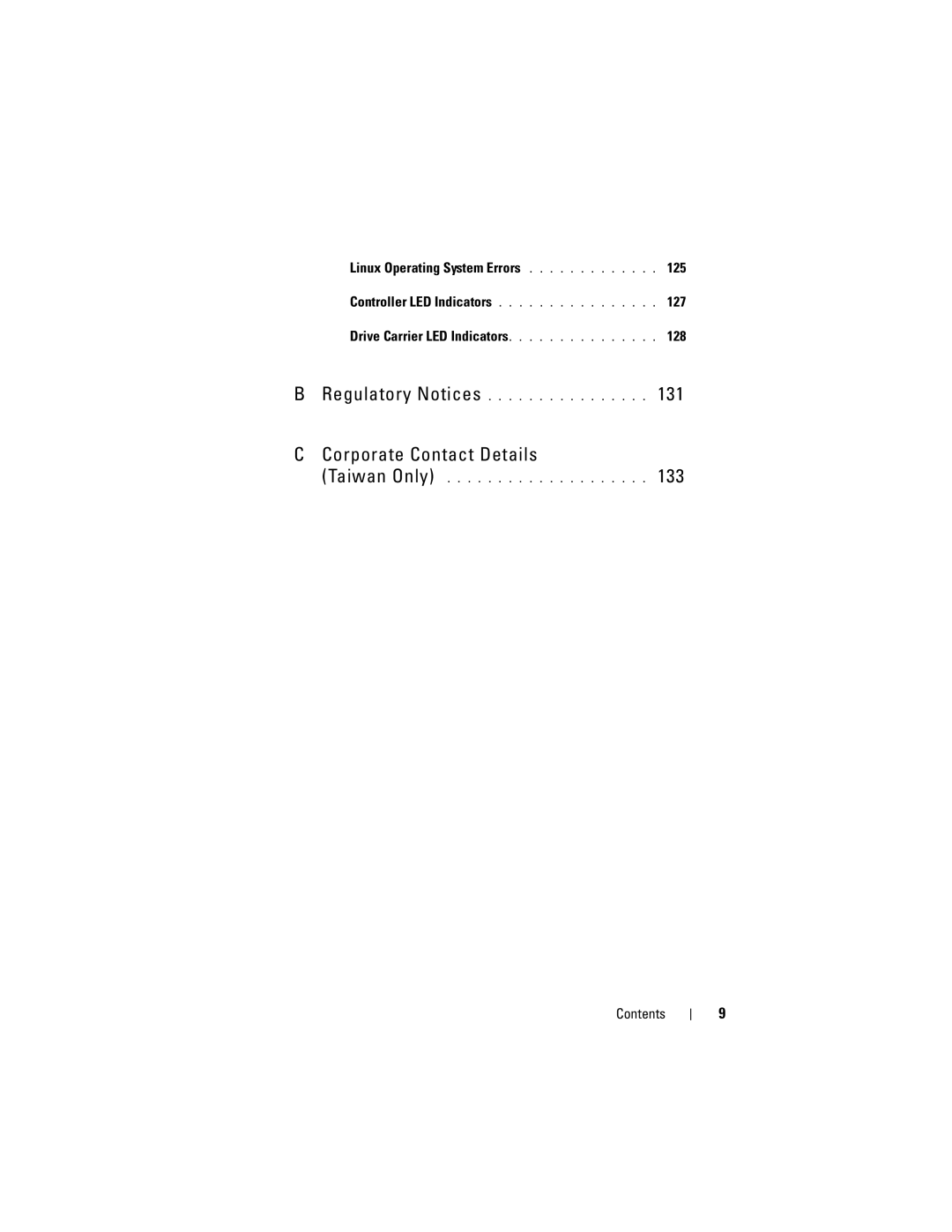 Dell UCP-61, UCC-60, UCP-60 manual Linux Operating System Errors 125, 127, 128 