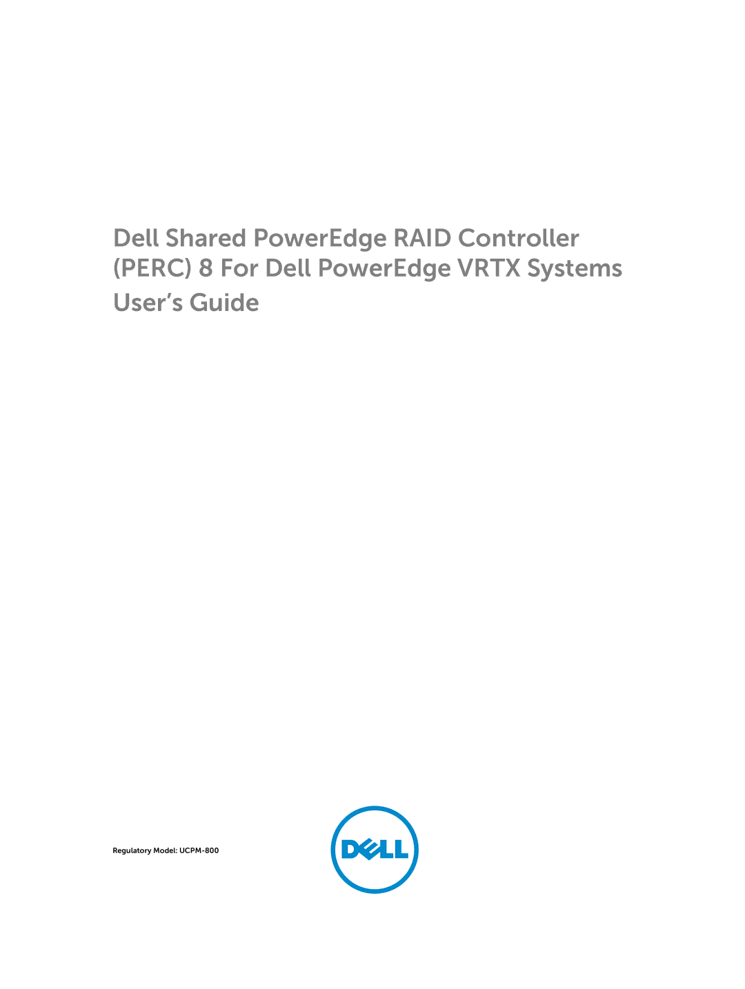 Dell UCPM-800 manual User’s Guide 