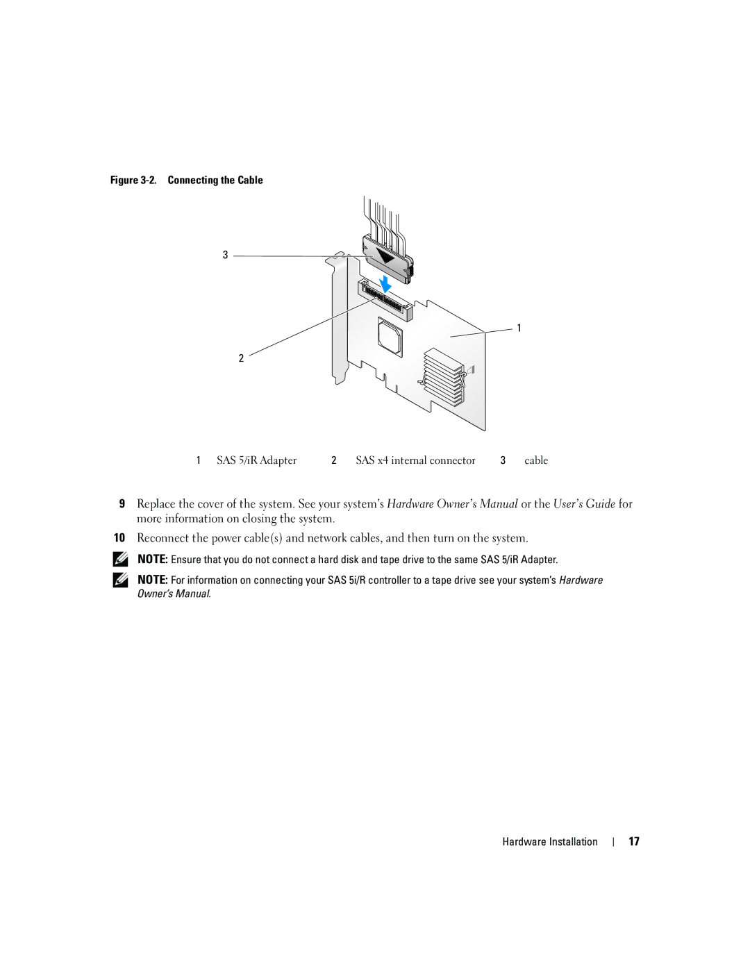 Dell UCS-51 manual Connecting the Cable 