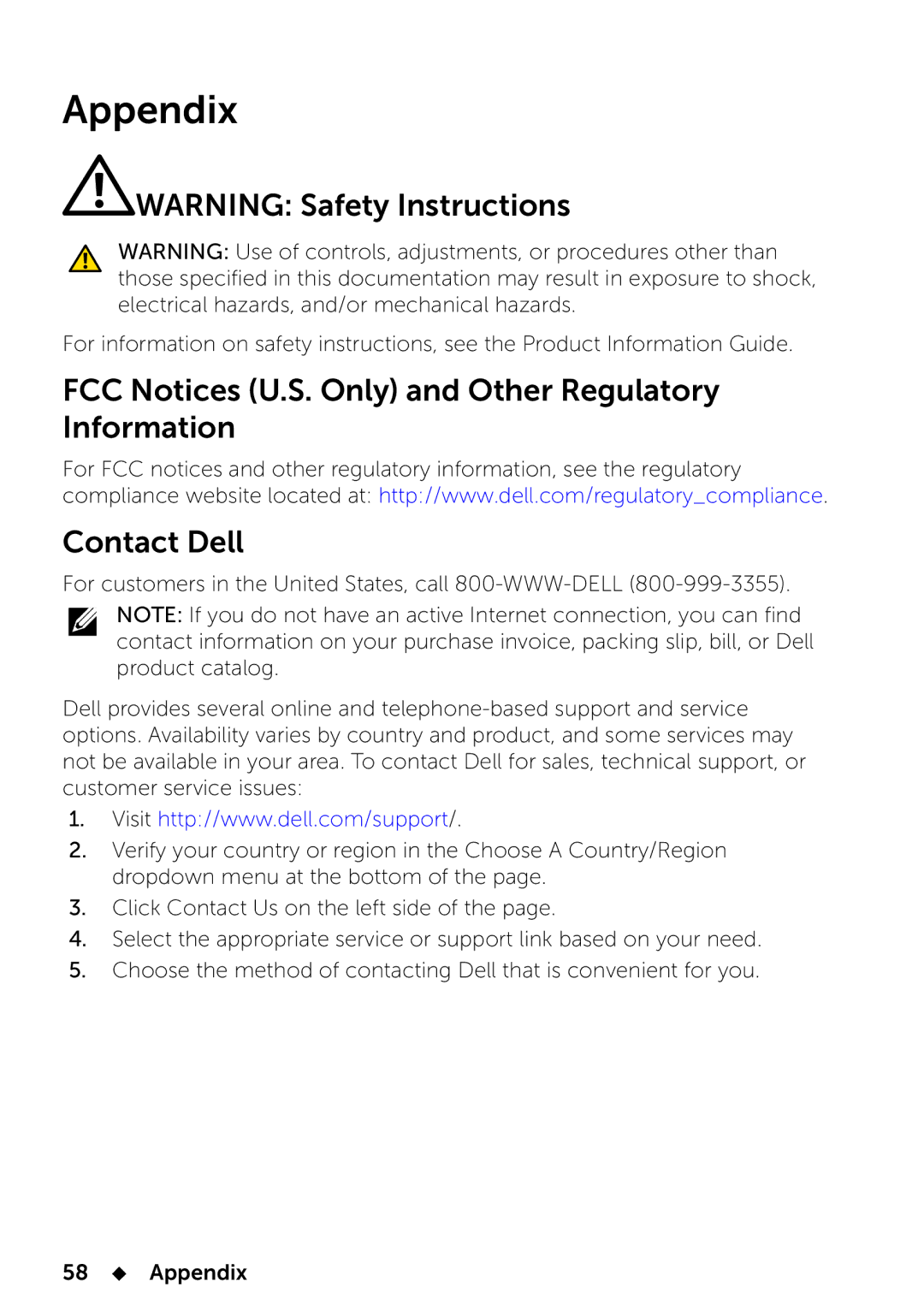 Dell UP2414Q manual Appendix 