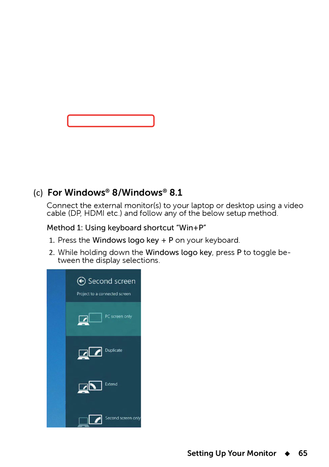 Dell UP2414Q manual For Windows 8/Windows 