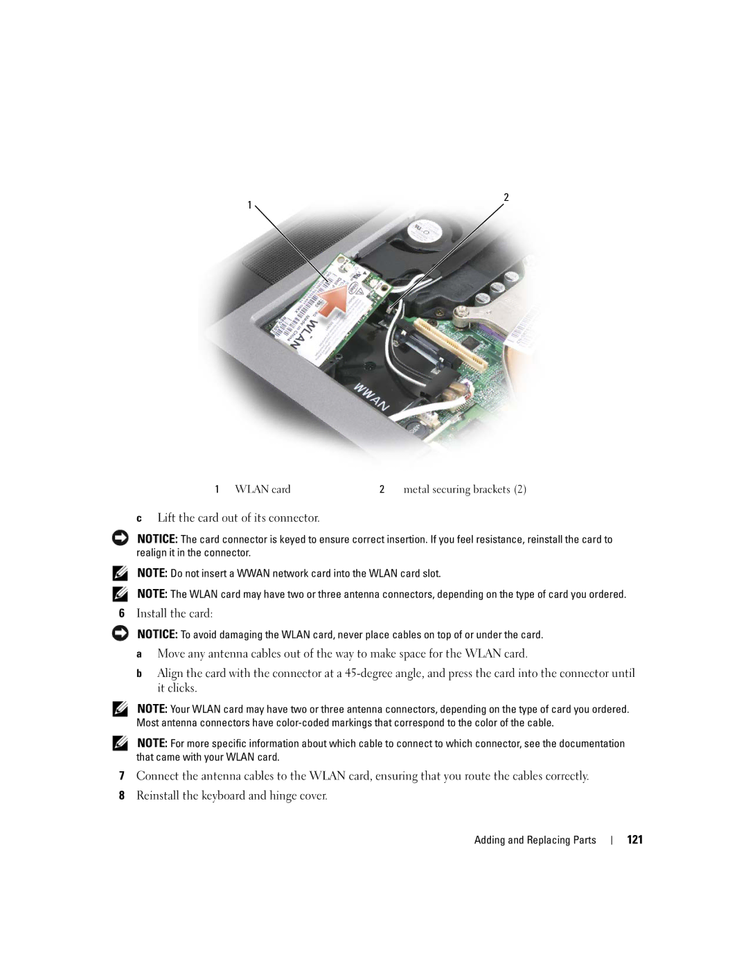 Dell UY691 manual 121 