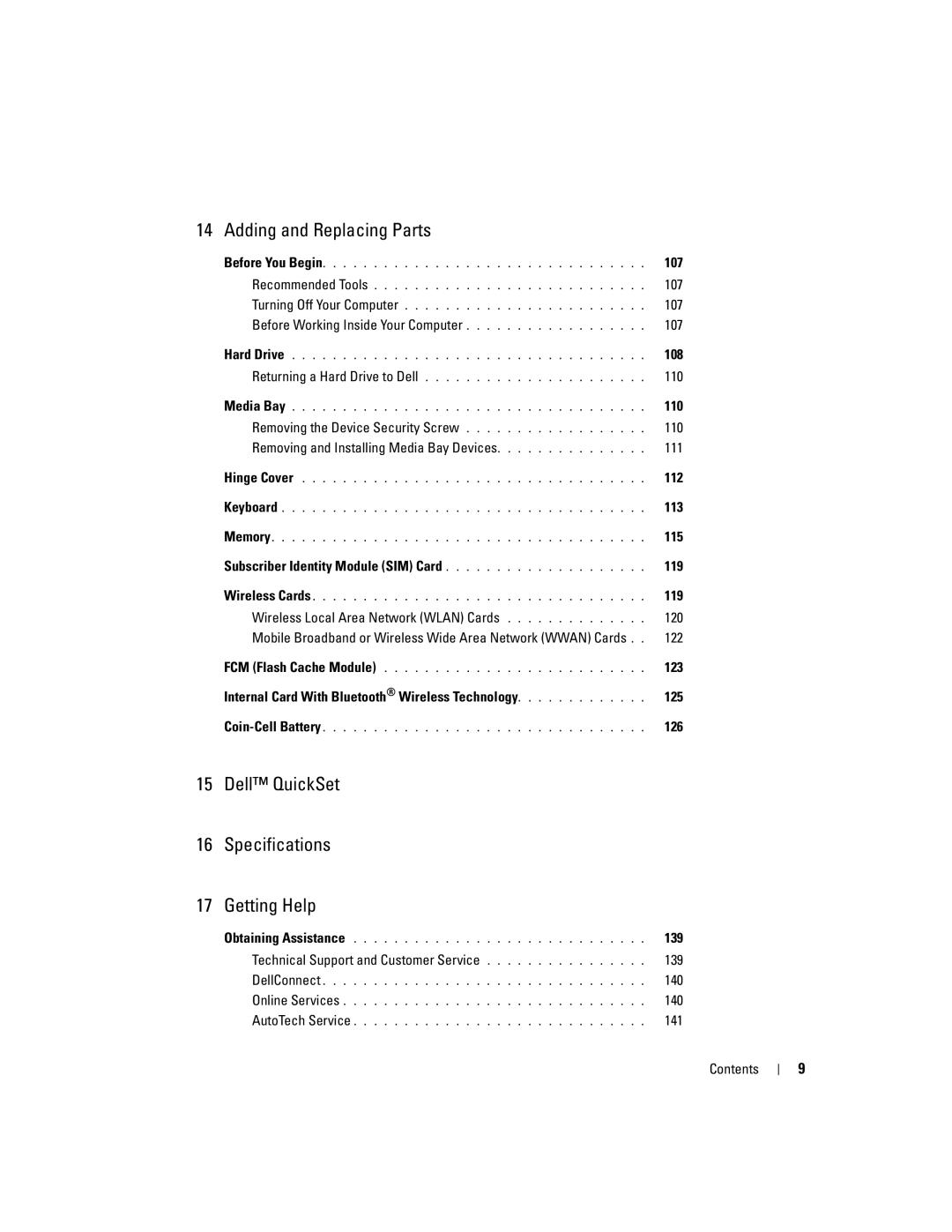 Dell UY691 manual Adding and Replacing Parts 