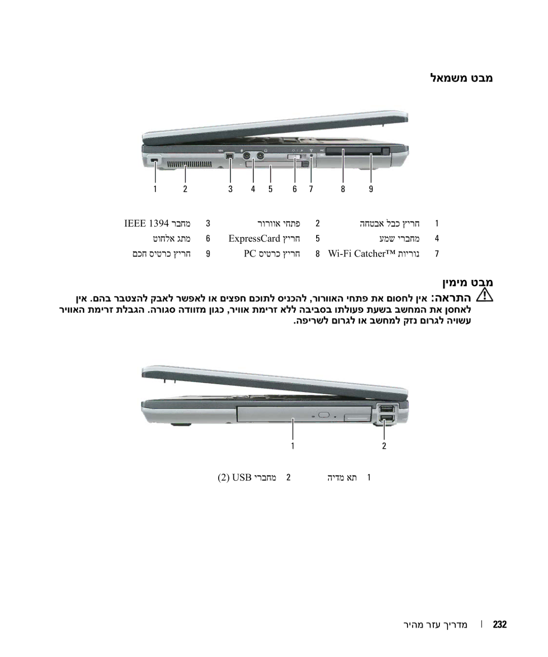 Dell UY708 manual לאמשמ טבמ, 3 4 5 6 7 8 